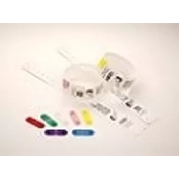 Zebra klipy pre použitie s QuickClip náramkami žlté