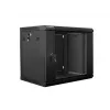 Nástenný rack LANBERG 9U (600×450×507 mm) IP20, max. zaťaženie 60 kg, čierny