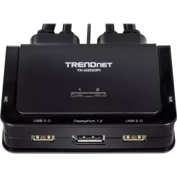 Trendnet TK-220DPI klávesnica/video/myš (KVM) switch čierna (TK-220DPi)