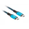 USB-C kábel LANBERG CA-CMCM-45CU-0010-BK 1 m, 240 W výkon, 8K@60Hz video