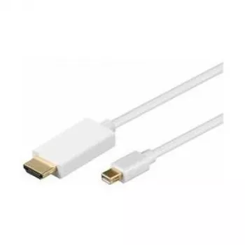 Goobay 1m Mini-DisplayPort/HDMI™ adaptérový kábel [MAC alebo PC, audio, pozlátené kontakty, so zaistením]