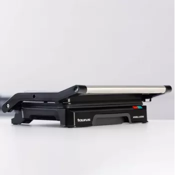 Kontaktný gril Taurus MYGRILL LEGEND 1000W, nerez/čierna, varná plocha 230×145 mm