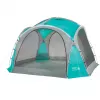 Event Dome Shelter L, 3,65 x 3,65m, pavilón svetlomodrá/sivá