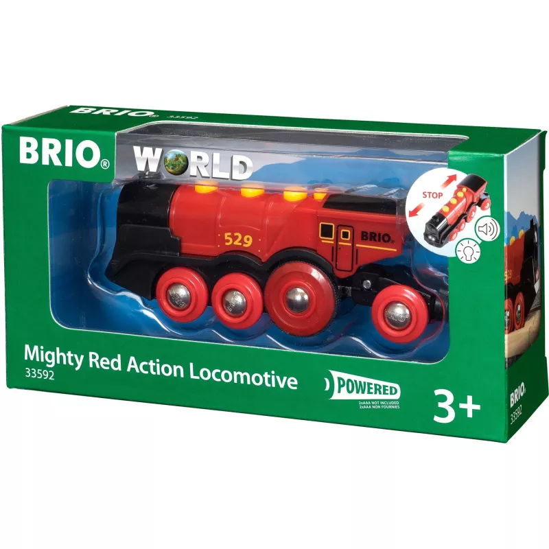 BRIO 33592 vlak na batérie čierny/červený