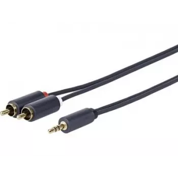 Vivolink PROMJRCA5 audio kábel 5 m 3,5 mm 2 x RCA čierna