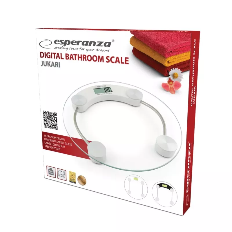 Esperanza EBS007W Osobná váha Circle Biela Elektronická osobná váha