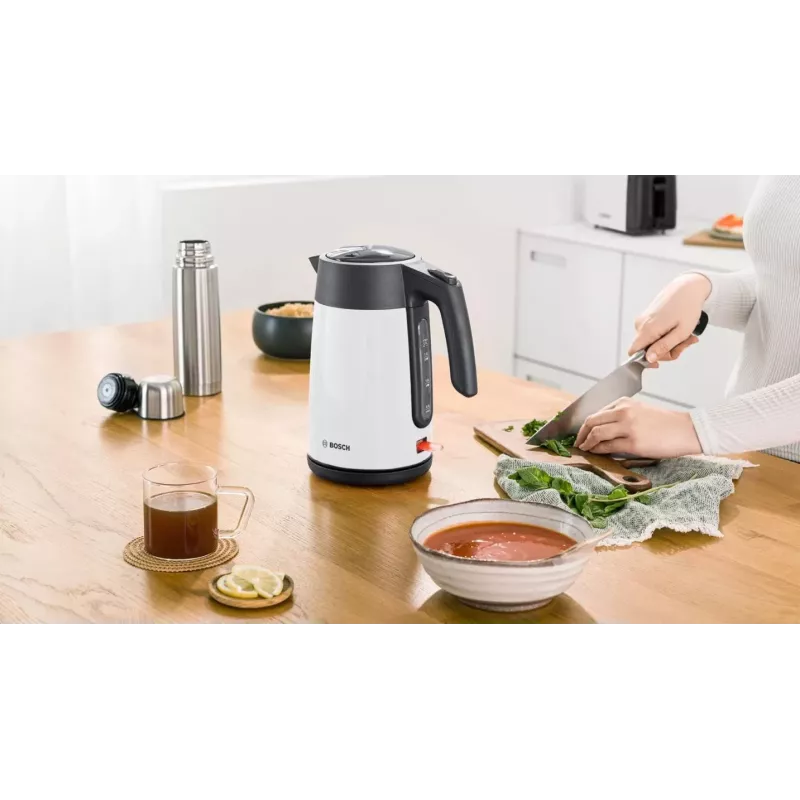 Bosch TWK7L461 rýchlovarná kanvica 1,7 l 2400 W biela