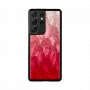 Puzdro na smartphone iKins na Samsung Galaxy S21 Ultra — Pink Lake čierna
