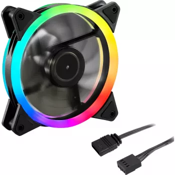 SHARKOON Shark Blades PWM ARGB 120mm ventilátor do PC skrine - čierny