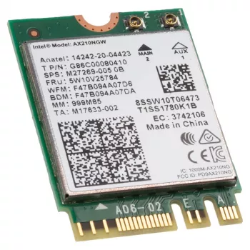 Interná Wi-Fi karta Intel Wi-Fi 6E AX210