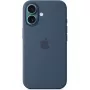 Apple MYY23ZM/A silikónové puzdro s MagSafe pre iPhone 16, modré (Denim)