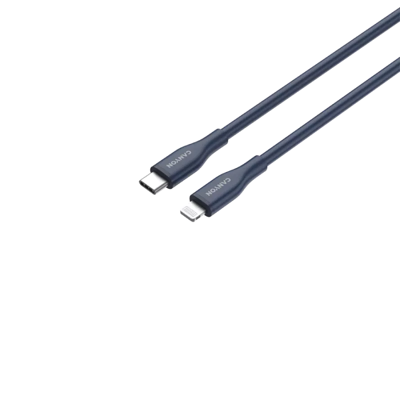 USB-C na Lightning kábel CANYON CLNM60 60W MFi 1 m silikónový modrý