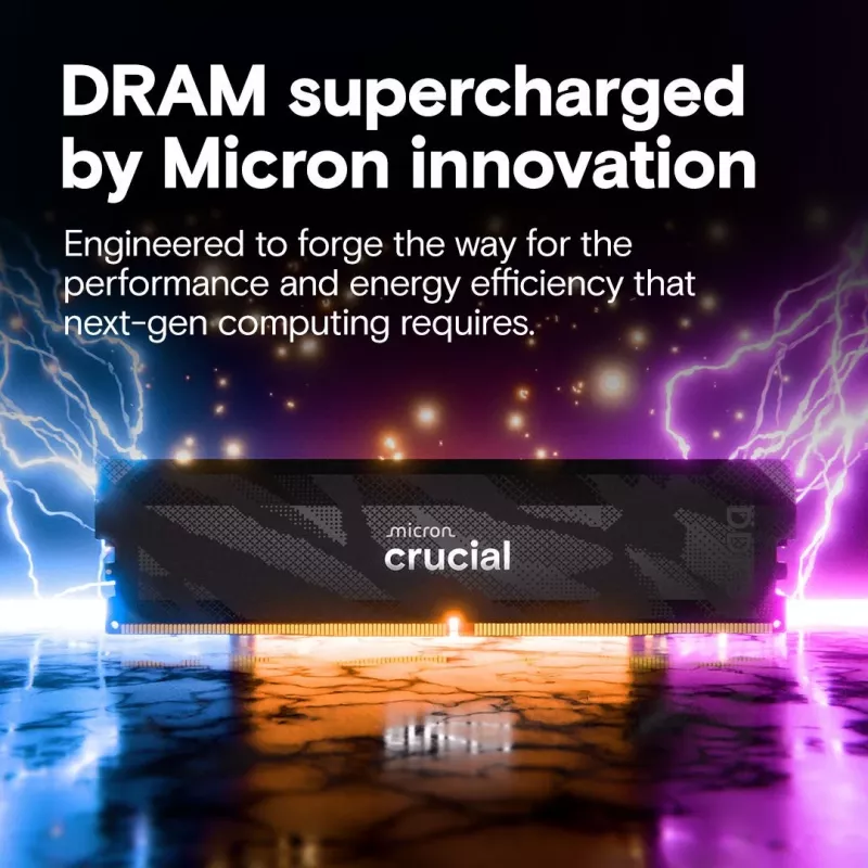 DDR5-RAM modul CRUCIAL Pro OC 16GB (1×16GB) 6400 MT/s CL32
