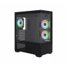 PC skriňa CHRONIX V2 Mid Tower ARGB ventilátory x3 čierna