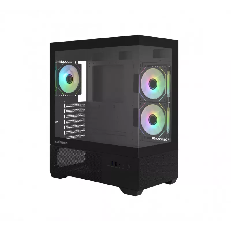 PC skriňa CHRONIX V2 Mid Tower ARGB ventilátory x3 čierna