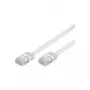 Wentronic Goobay CAT 5e plochý patch kábel, U/UTP, biely, 2 m - CCA medená zmes (93359)