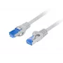 Sieťový kábel LANBERG Cat6a S/FTP PCF6A-10CC-0100-S, 1 m, RJ-45, Sivá, LSZH, 500 MHz