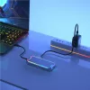 Unitek uHUB S7+ D1029A USB-C rozbočovač, USB 3.2 Gen 2 10 Gbps, HDMI 2.0, Gigabit RJ45, audio 3,5 mm, 100 W, sivý