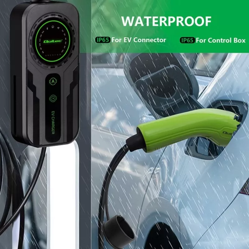 Mobilná nabíjačka pre elektromobily QOLTEC 52468 Type 2, 3,5 kW, 16 A, 5 m kábel, IP65