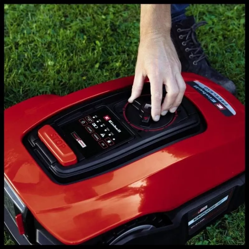 Robotická kosačka EINHELL FREELEXO 600 BT — šírka záberu 18 cm, výška 2–6 cm, 600 m², 18 V Li-Ion