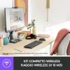 Logitech Wireless Combo MK220 - súprava klávesnice a myši - bezdrôtová - 2,4 GHz - talianska - tmavosivá (920-003721)