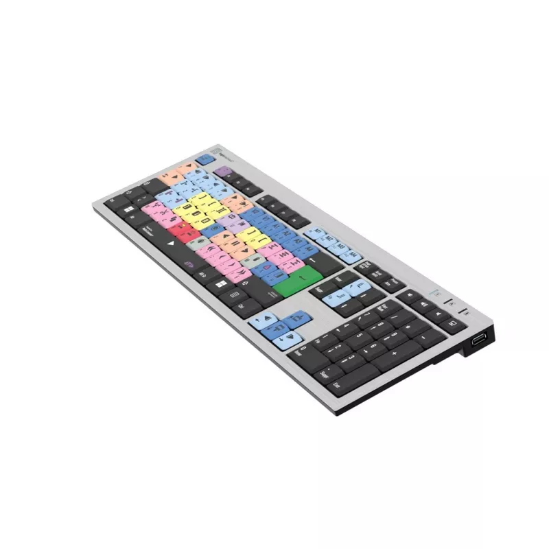 Logickeyboard LKB-MCOM4-AJPU-FR klávesnica USB AZERTY francúzska strieborná (LKB-MCOM4-AJPU-FR)