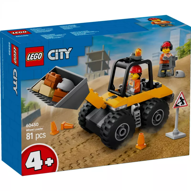 LEGO City 60450 Žltý kolesový nakladač