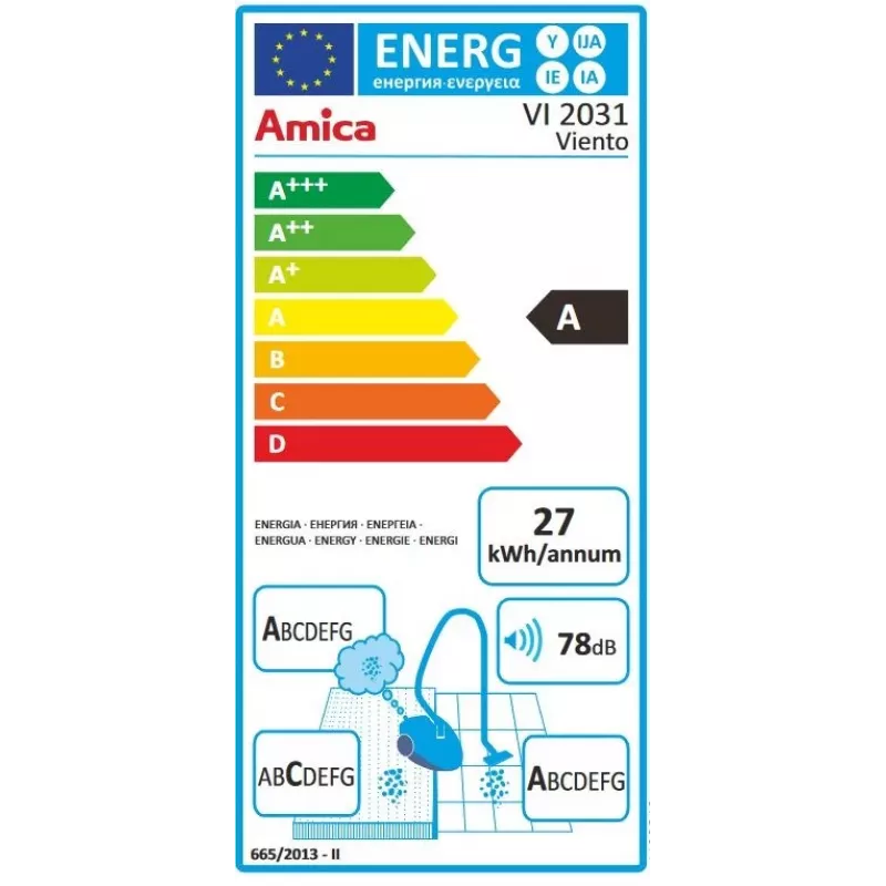 Vreckový vysávač Amica Viento VI 2031