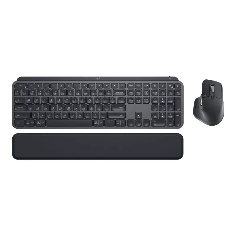 Logitech MX Keys Combo for Business – sada klávesnice a myši – podsvietená – bezdrôtová – Bluetooth LE – QWERTY – GB – grafitová