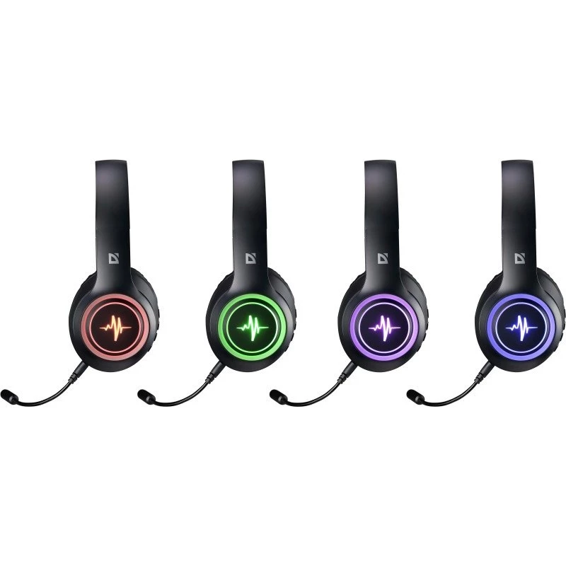 SLÚCHADLÁ DEFENDER BLUETOOTH FREEMOTION B571 ČIERNE LED