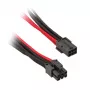 SilverStone 6-pinový PCIe na 6-pinový PCIe kábel 250 mm - čierna/červená