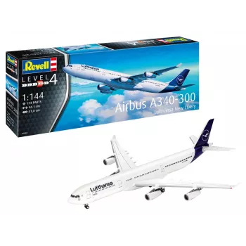 Plastová modelárska stavebnica REVELL Airbus A340-300 Lufthansa New Livery mierka 1:144