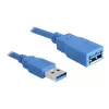 USB kábel DeLOCK USB 3.0-A M/F - 2m