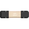 Silicon Power DS72 prenosný SSD kľúč 250 GB, USB 3.2 Gen 2, USB-A/USB-C, zlatý