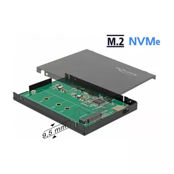 Rám pre SSD DeLOCK 42609 čierny M.2
