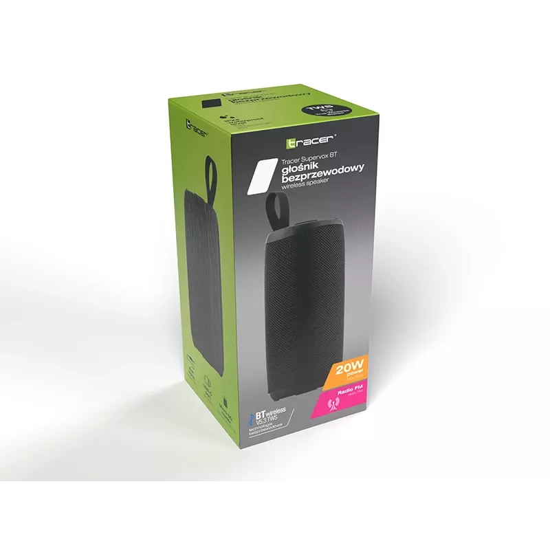 Prenosný Bluetooth reproduktor TRACER Supervox čierny TRAGLO47686 — bezdrôtové audio, kompaktný dizajn
