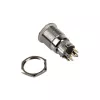 DimasTech vandalizmu odolný tlačidlový spínač 19 mm Silverline Dot RGB PD210