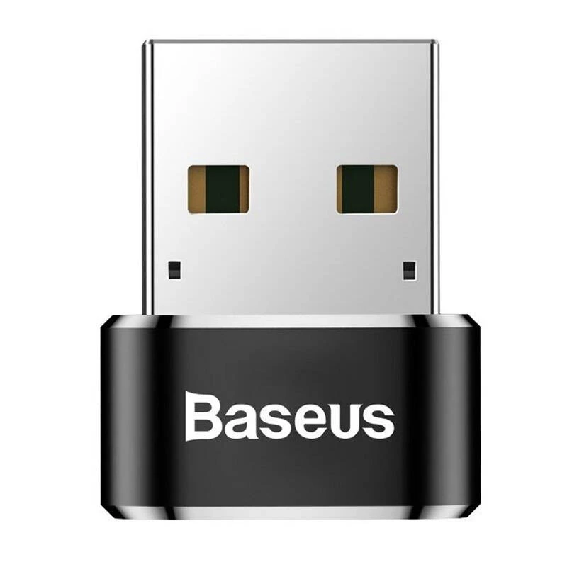 Baseus USB konektor samec na Type-C konektor samica adaptér konvertor čierny