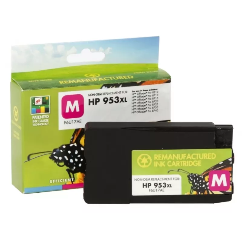 Kompatibilná Static Control HP 953XL (F6U17AE) atramentová kazeta, magenta (nový čip)