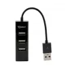 Sbox H-204 USB 4-port HUB čierny