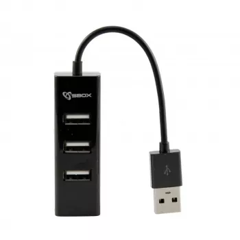 Sbox H-204 USB 4-port HUB čierny