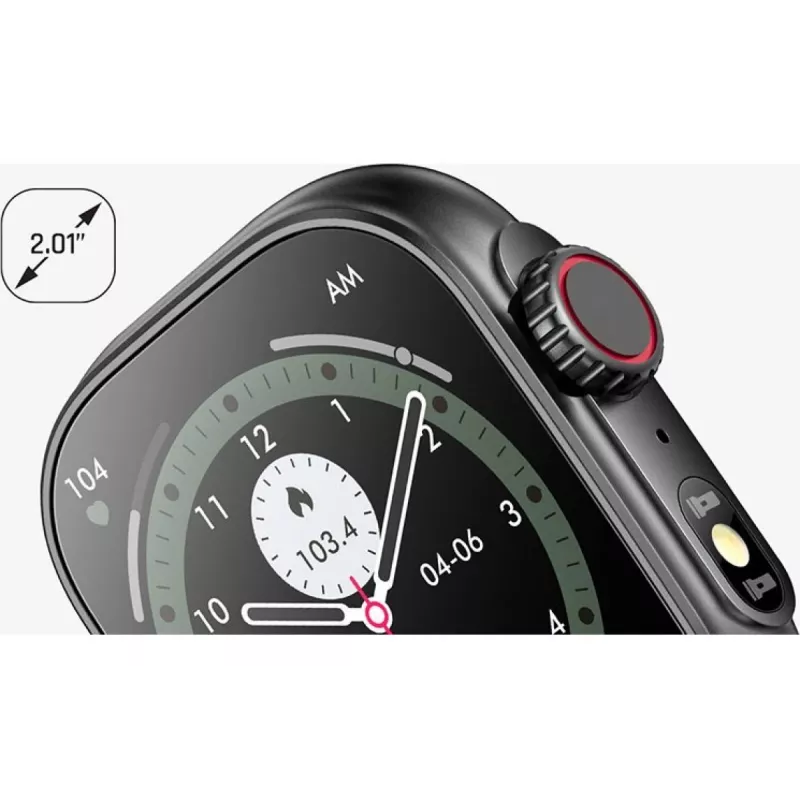 myPhone Watch Tool 5,08 cm (2 palce) IPS 24 mm digitálny 240 x 296 pixelov dotykový displej čierny