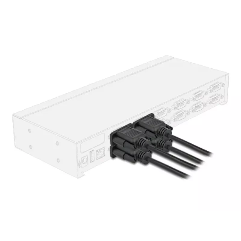 DeLOCK 86822 sériový kábel čierny 0,5 m DB-9