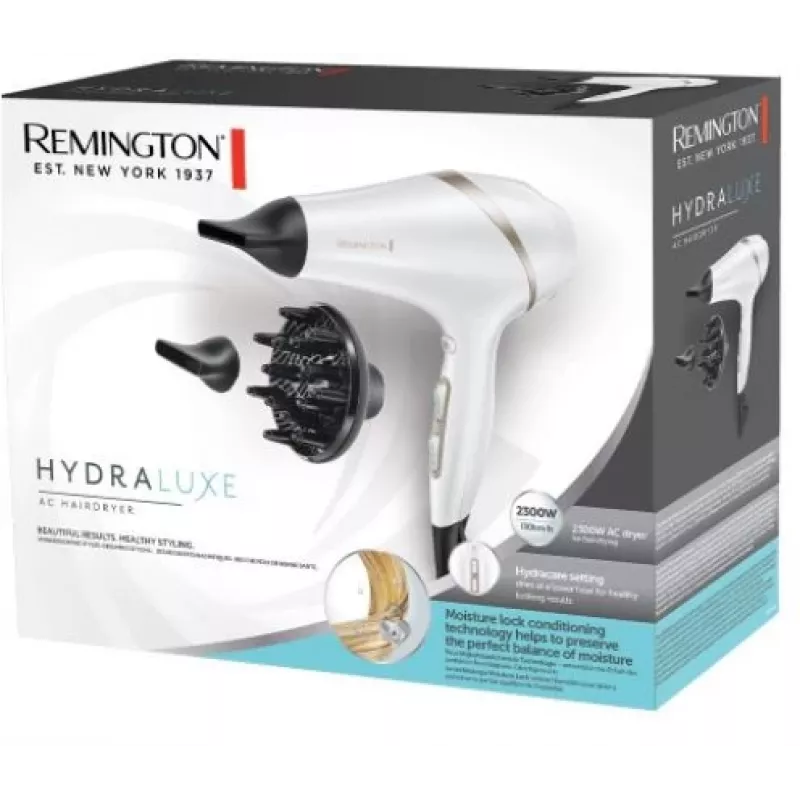 Fén Remington AC8901 HYDRAlux 2300 W 3 teplotné stupne iónová funkcia difúzor biela