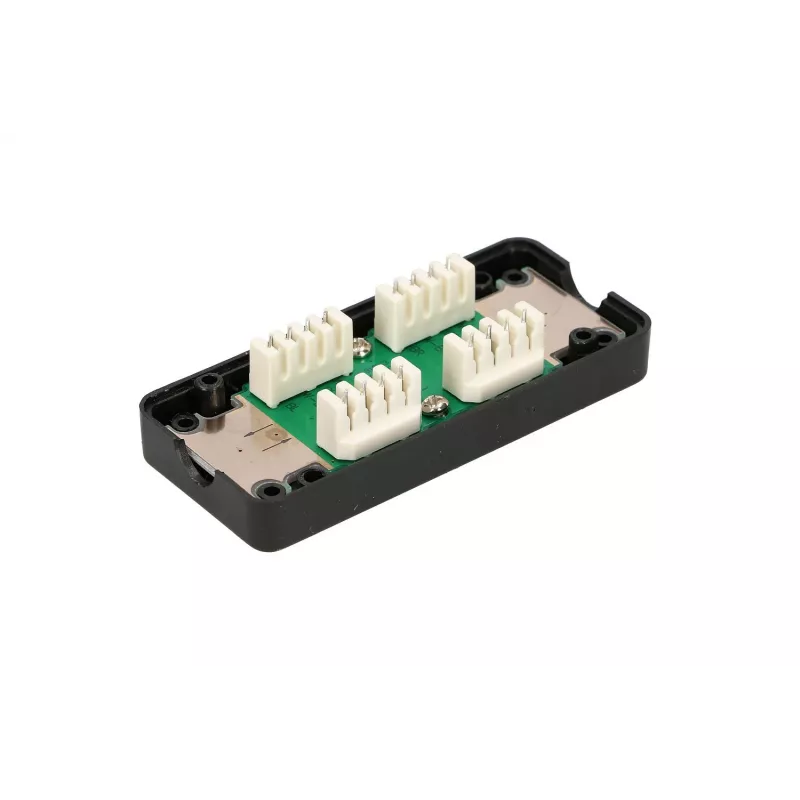 Extralink CAT6 UTP zásuvka, priechodný konektor, čierna