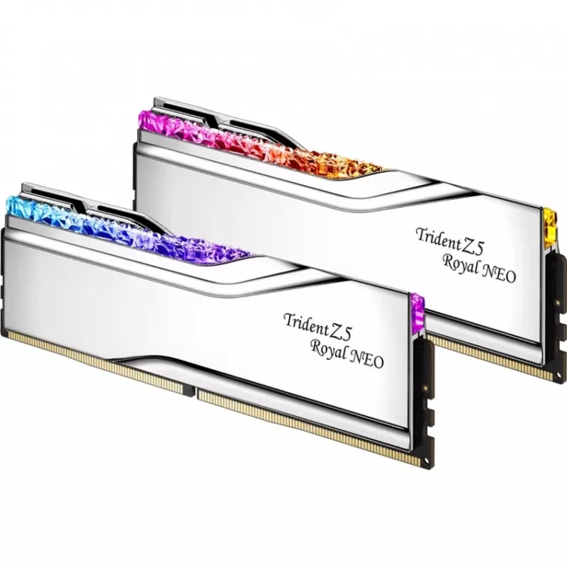 DIMM 32 GB DDR5-6400 (2x 16 GB) Dual-Kit, pamäť strieborná, F5-6400J3039G16GX2-TR5NS, Trident Z5 Royal Neo, AMD EXPO