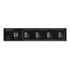 Delock 63309 externý priemyselný USB hub, 4 x USB 3.0 Type-A, ochrana ESD 15 kV, kovové puzdro, montáž na stenu