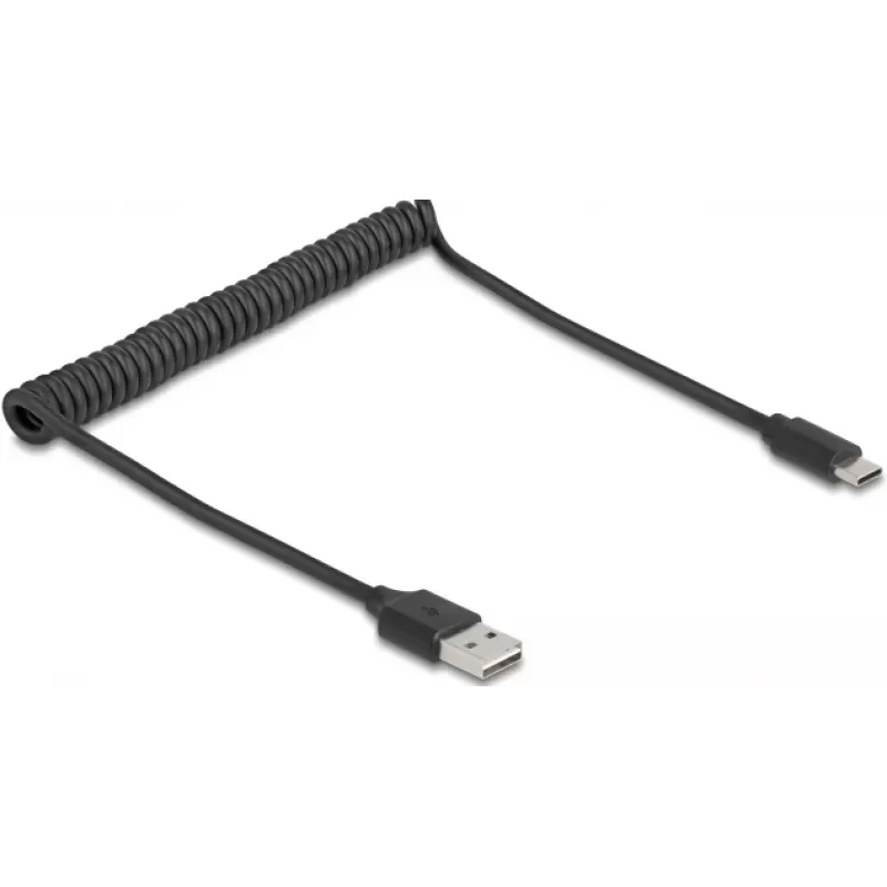 USB kábel DeLOCK 90133 USB 2.0 0,8 m čierny