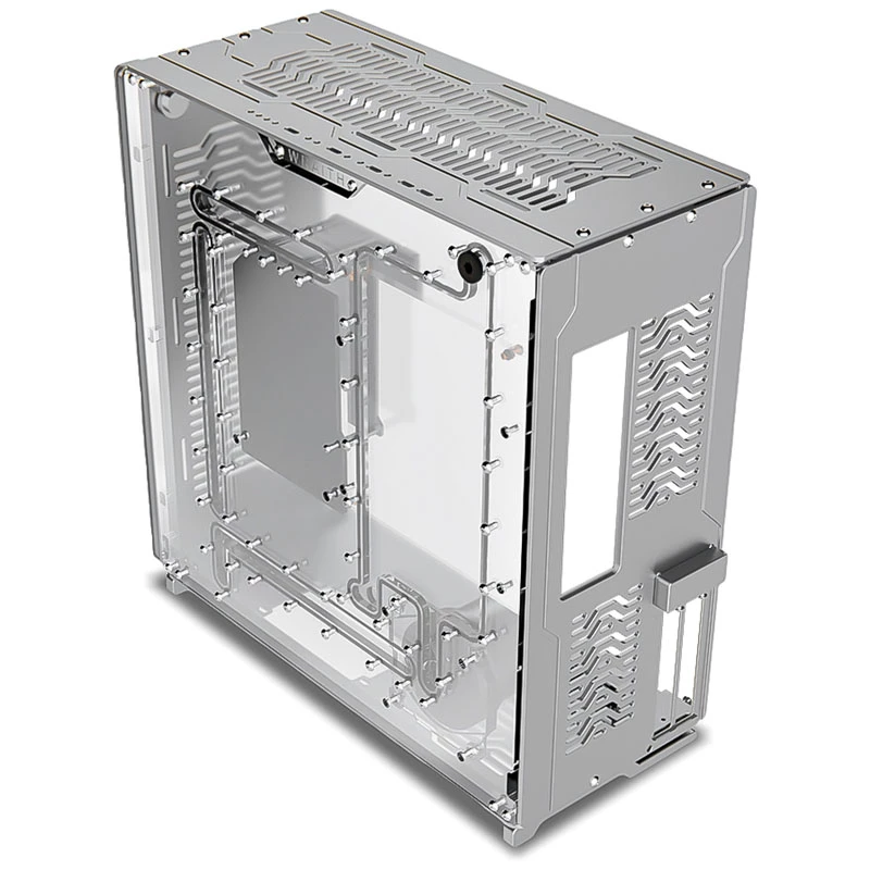 Singularity Computers Wraith PC skriňa ITX/DTX, Strieborná