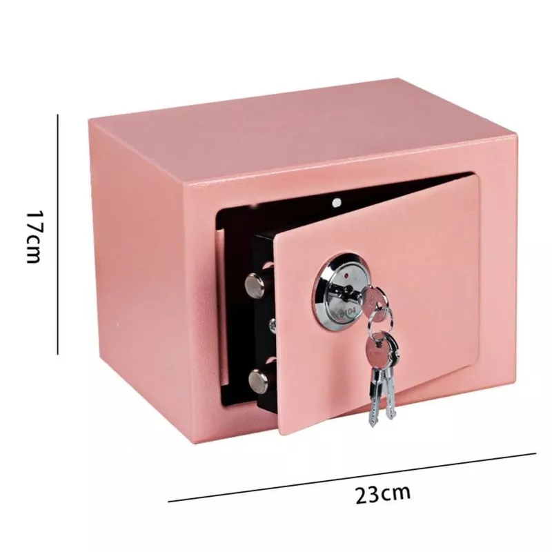 Extralink Home | Domáci trezor | Kancelária, kľúčový trezor, bezpečnostný trezor, Ružová, S-404